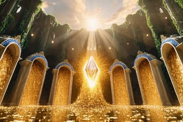 Purple and gold luxury dashboard visualizing AI adult revenue streams with skyrocketing charts and premium entrepreneurial workspace.