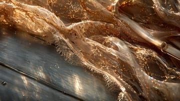 Artistic close-up of sheer lace lingerie glowing in warm golden hour sunlight.