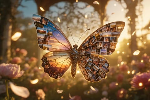Futuristic 3D render of customizable AI models crafting personalized vibrant artworks on glowing canvas.