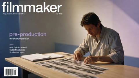 Dynamic 3D render of glowing script pages morphing into cinematic storyboard frames with AI circuits.