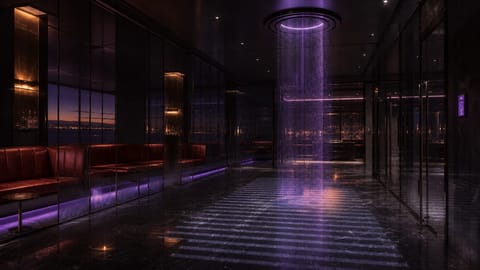 Surreal 3D render of glowing orb with floating symbols in cosmic void.