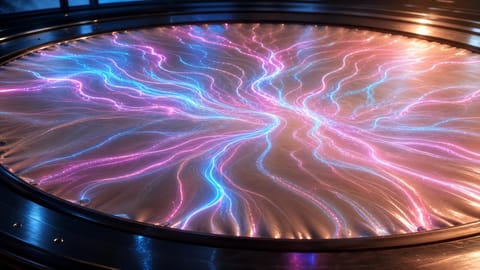 3D render of glowing TPU chip with neon circuits and abstract speed lines.
