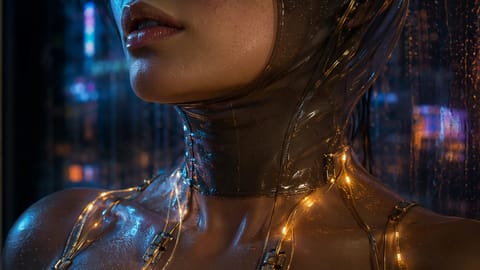 Vibrant digital artwork of AI neural net fused with glowing DNA helix