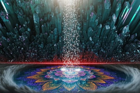 Dynamic 3D render of blazing light trails and sharp HD visuals blocked by bold red censor overlay.
