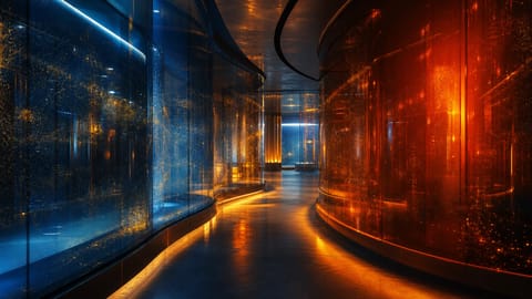 3D render of glowing NVIDIA chip with floating holographic creative tools and neon accents