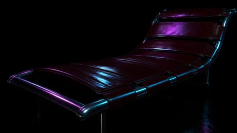 Futuristic 3D render of ascending holographic cubes glowing in neon blue and purple tones