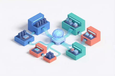 Cinematic teal-blue crystalline interface showcasing X AI content labeling with glowing holographic video tags and futuristic nodes